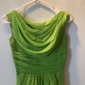 Chartreuse cocktail dress